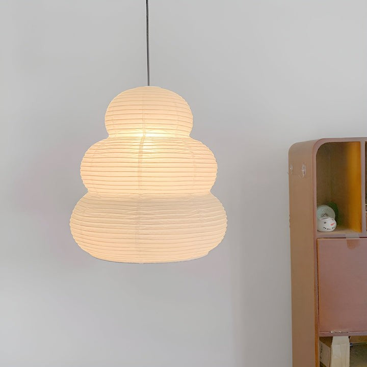Soft Diffused 24" Rice Paper Pendant Light