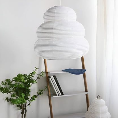 Soft Diffused 24" Rice Paper Pendant Light