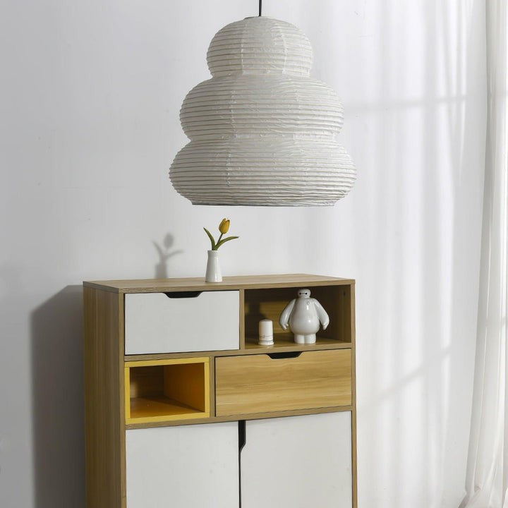 Soft Diffused 24" Rice Paper Pendant Light