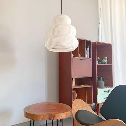 Soft Diffused 24" Rice Paper Pendant Light