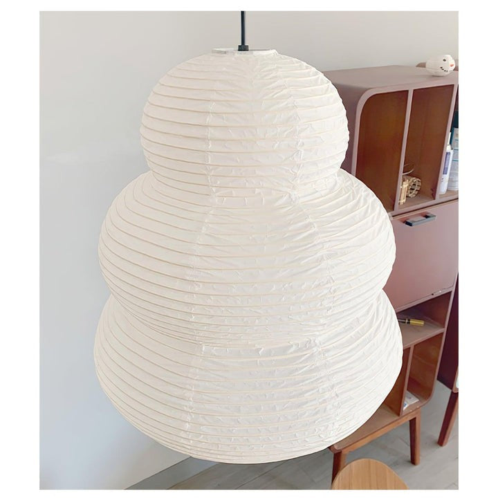 Soft Diffused 24" Rice Paper Pendant Light
