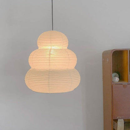 Soft Diffused 24" Rice Paper Pendant Light