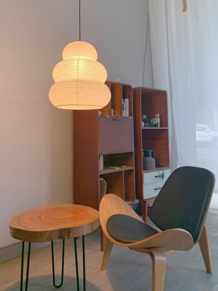 Soft Diffused 24" Rice Paper Pendant Light