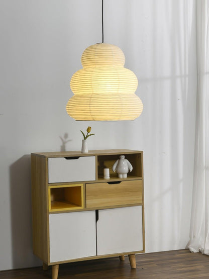 Soft Diffused 24" Rice Paper Pendant Light