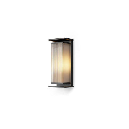 Solar-Powered Rectangular Outdoor Wall Sconce