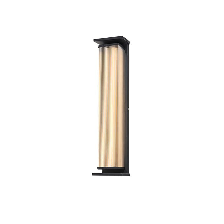 Solar-Powered Rectangular Outdoor Wall Sconce