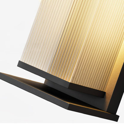 Solar-Powered Rectangular Outdoor Wall Sconce