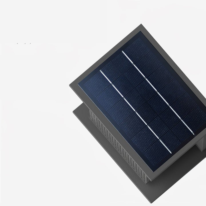 Solar-Powered Rectangular Outdoor Wall Sconce