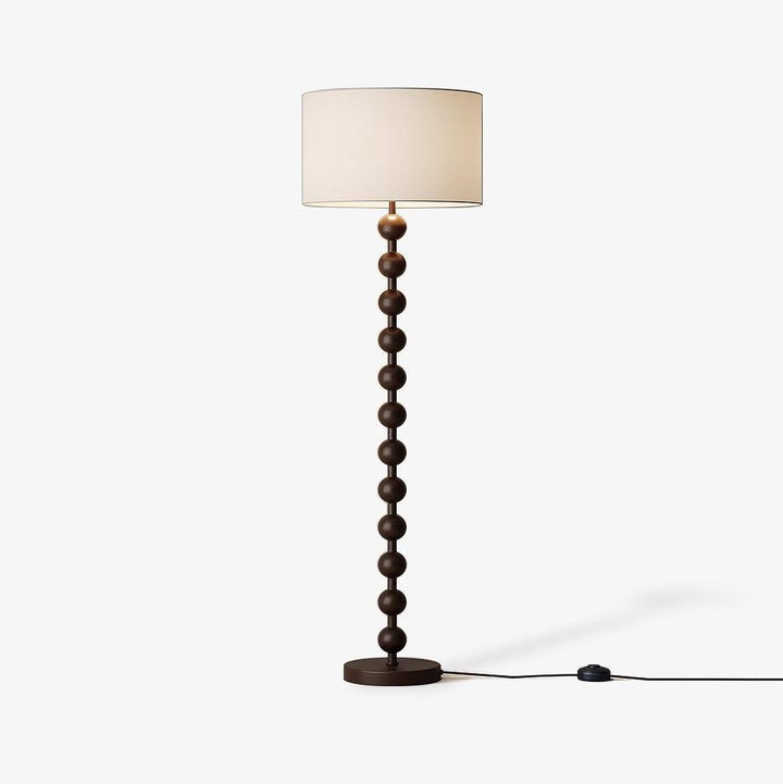 Solid Ash Wood Barbell Floor Lamp