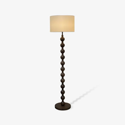 Solid Ash Wood Barbell Floor Lamp
