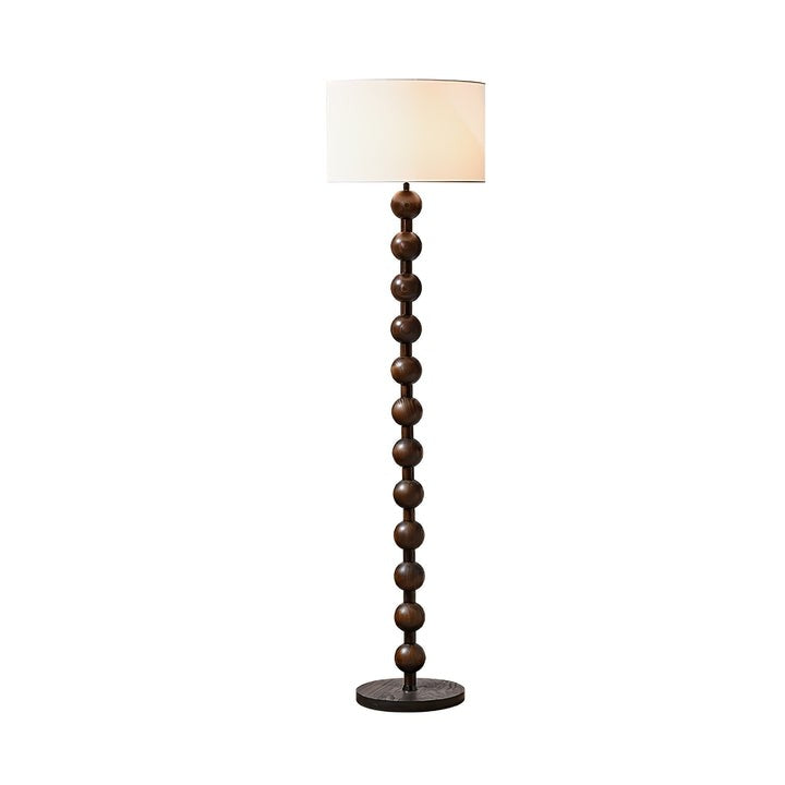 Solid Ash Wood Barbell Floor Lamp