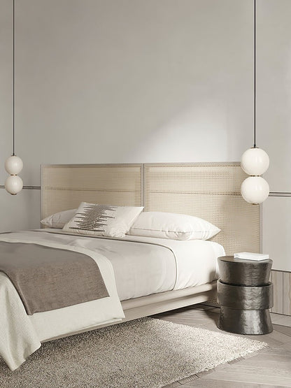 Stacked Double Glass Globe Pendant Light