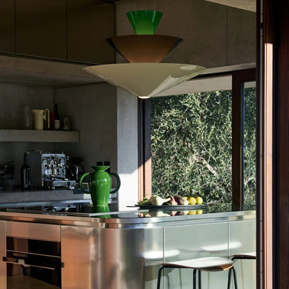 Tiered Sculptural Pendant Light