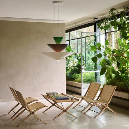 Tiered Sculptural Pendant Light