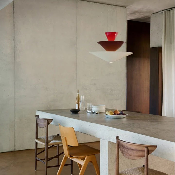 Tiered Sculptural Pendant Light