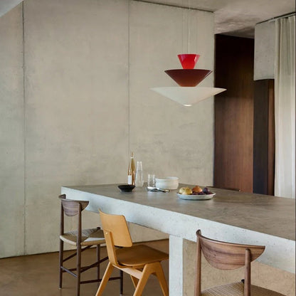 Tiered Sculptural Pendant Light
