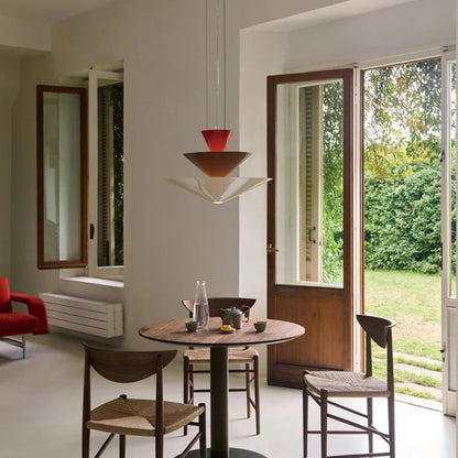 Tiered Sculptural Pendant Light
