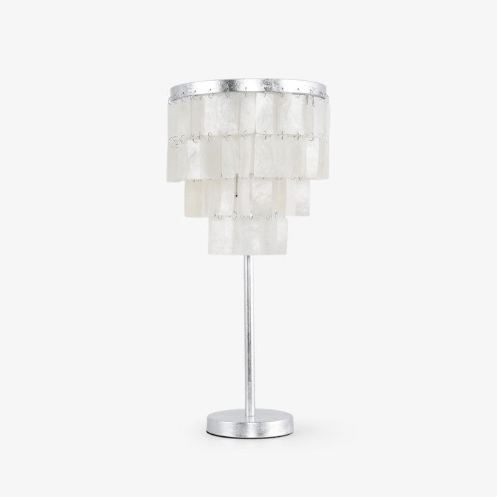 Tiered Shell Table Lamp – Ambient Pearlescent Glow