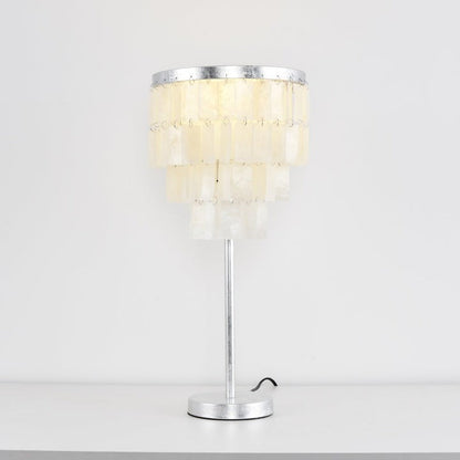 Tiered Shell Table Lamp – Ambient Pearlescent Glow