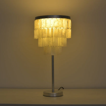 Tiered Shell Table Lamp – Ambient Pearlescent Glow