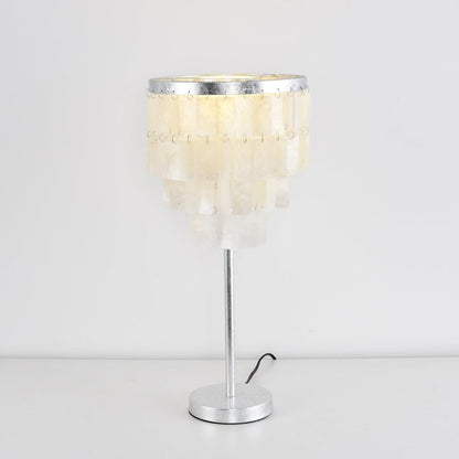 Tiered Shell Table Lamp – Ambient Pearlescent Glow