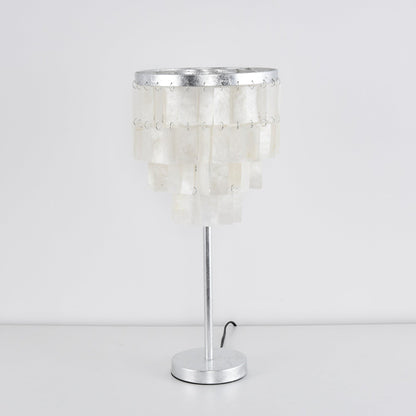 Tiered Shell Table Lamp – Ambient Pearlescent Glow