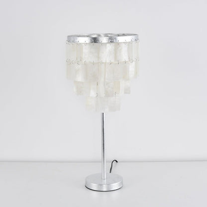 Tiered Shell Table Lamp – Ambient Pearlescent Glow