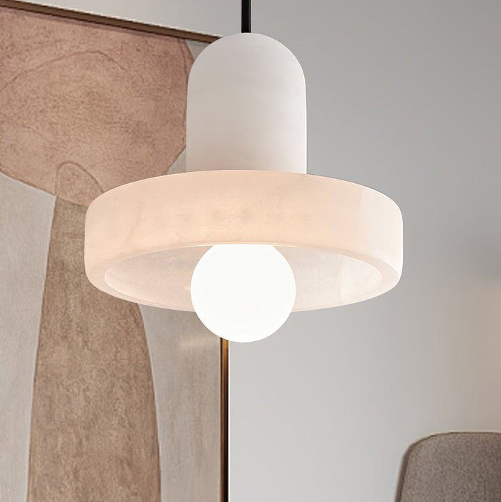 Translucent Alabaster Carrara Pendant Light