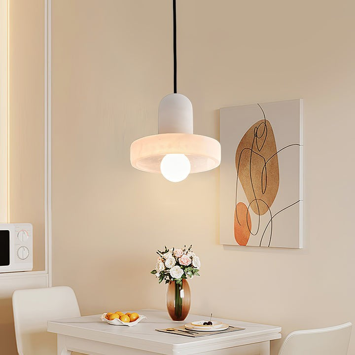 Translucent Alabaster Carrara Pendant Light