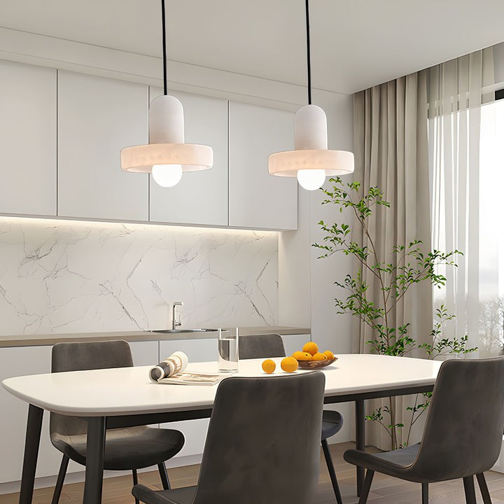 Translucent Alabaster Carrara Pendant Light