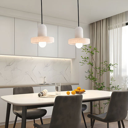Translucent Alabaster Carrara Pendant Light