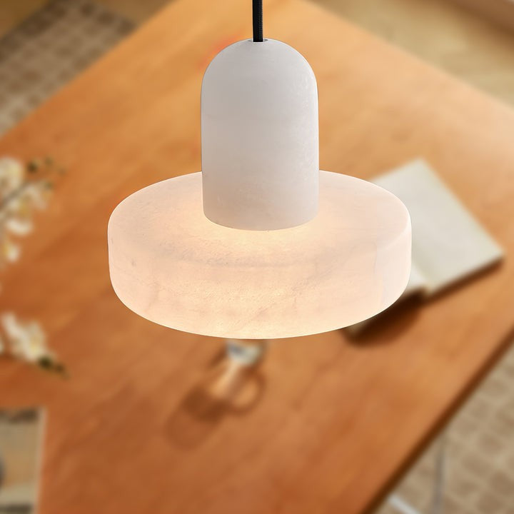 Translucent Alabaster Carrara Pendant Light