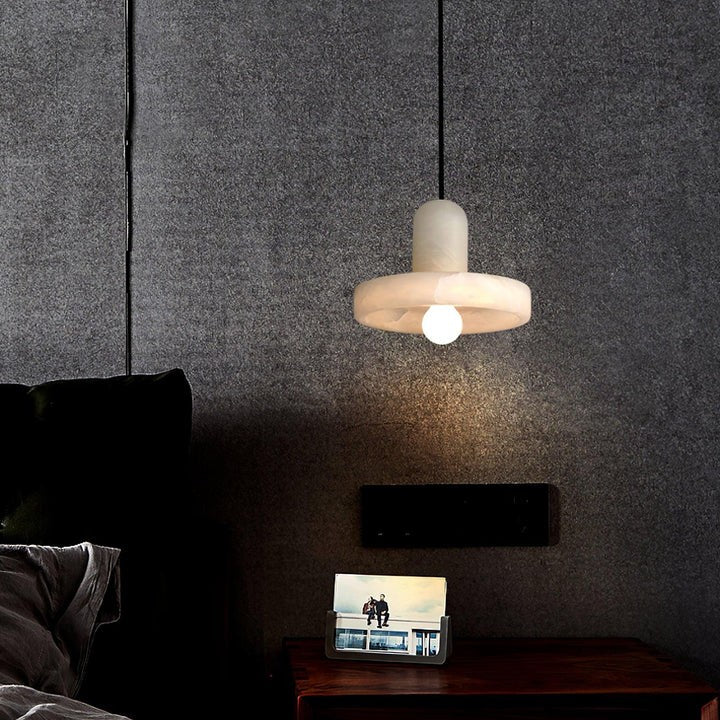 Translucent Alabaster Carrara Pendant Light