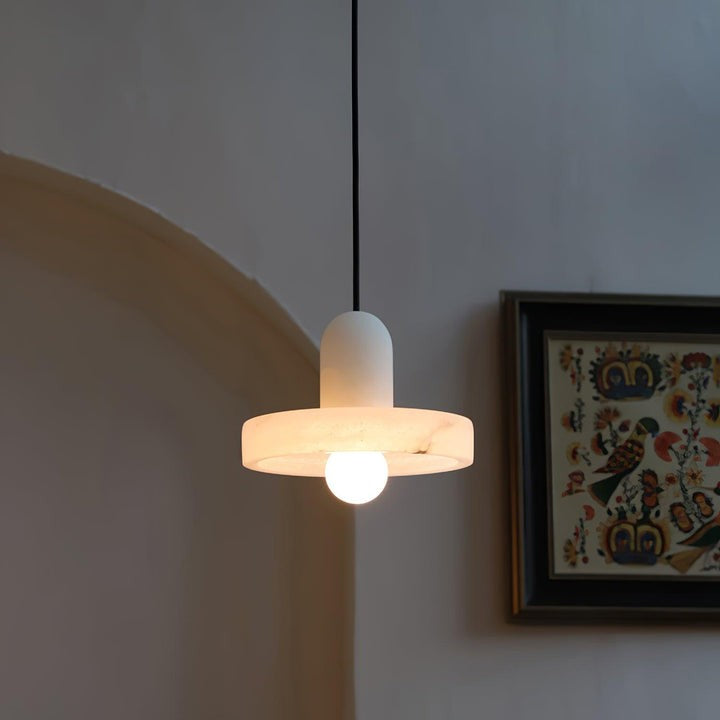 Translucent Alabaster Carrara Pendant Light