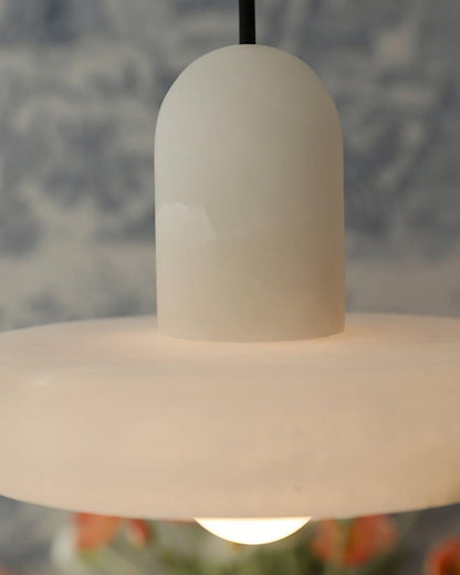 Translucent Alabaster Carrara Pendant Light