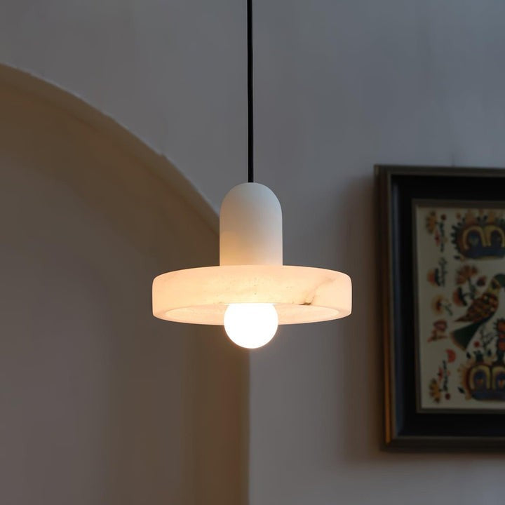 Translucent Alabaster Carrara Pendant Light
