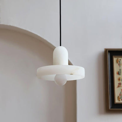 Translucent Alabaster Carrara Pendant Light