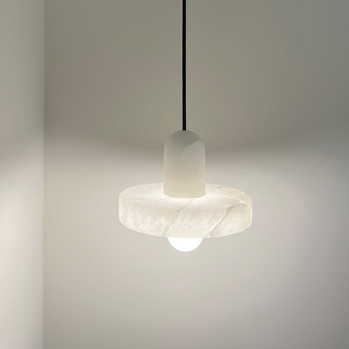 Translucent Alabaster Carrara Pendant Light
