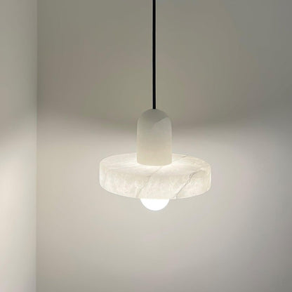Translucent Alabaster Carrara Pendant Light