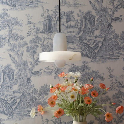 Translucent Alabaster Carrara Pendant Light