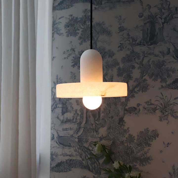 Translucent Alabaster Carrara Pendant Light