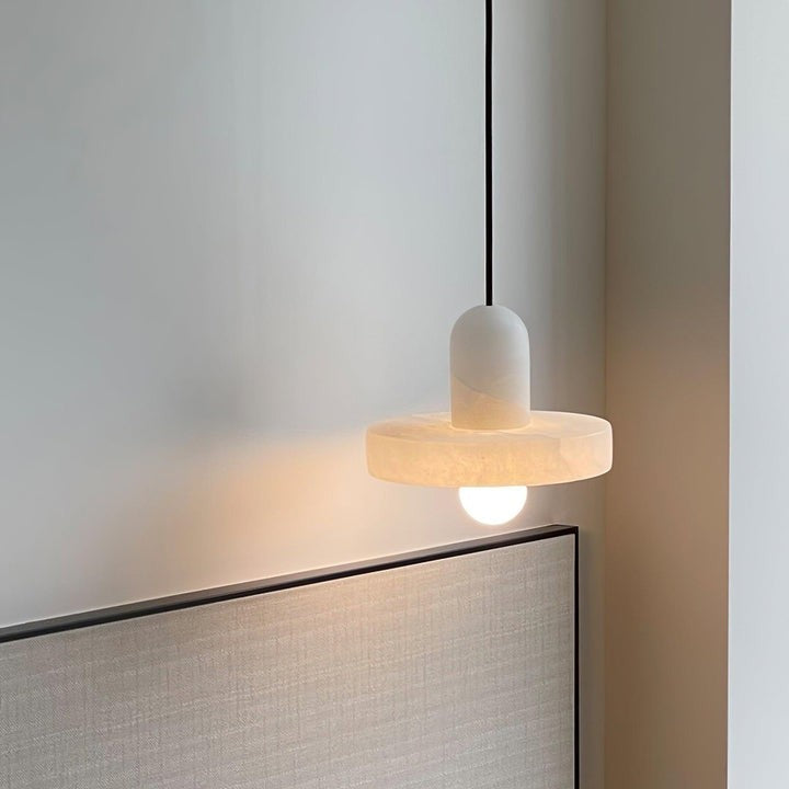 Translucent Alabaster Carrara Pendant Light