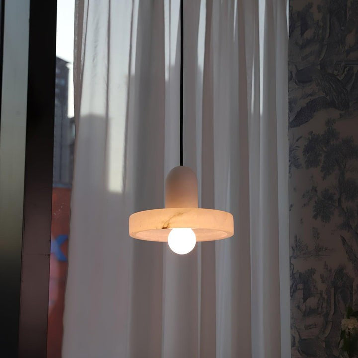 Translucent Alabaster Carrara Pendant Light