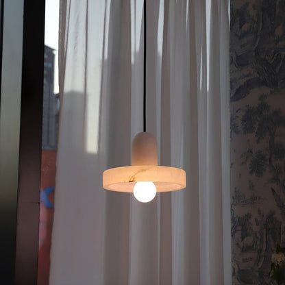 Translucent Alabaster Carrara Pendant Light