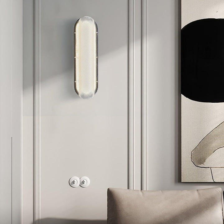 Translucent Prismatic LED Wall Sconce