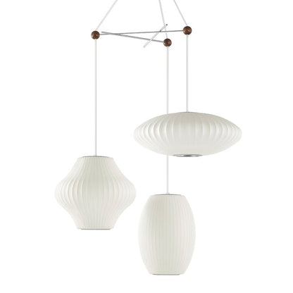 Triple Pear Bubble LED Pendant Light