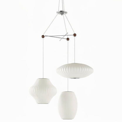 Triple Pear Bubble LED Pendant Light