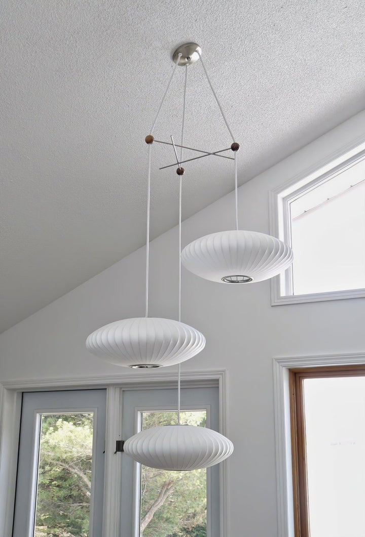 Triple Pear Bubble LED Pendant Light