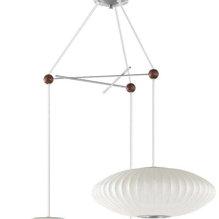 Triple Pear Bubble LED Pendant Light