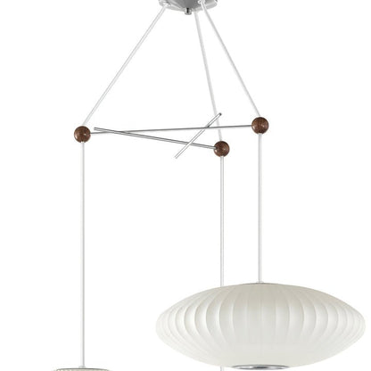 Triple Pear Bubble LED Pendant Light